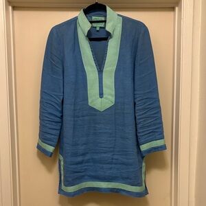 Sail to Sable Blue and Green Casual Shirt